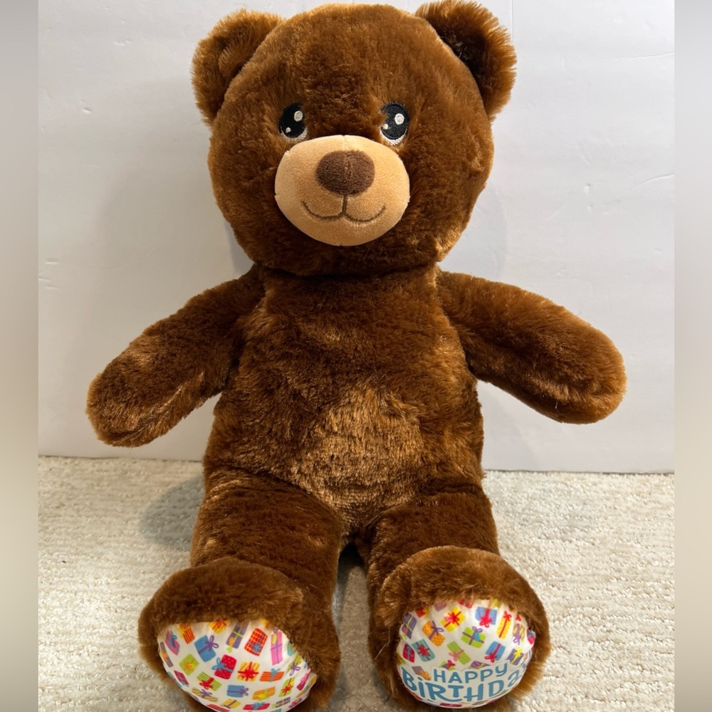 Build-A-Bear Brown Plush with Birthday Accents